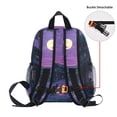 thumbnail image 5 of FORMRS School Backpack with Front Zippered Pocket 12" Student Travel Daypack, Purple Street, 5 of 6