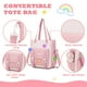 thumbnail image 4 of Mochila MUSEVOS Kawaii para niñas para la escuela con bolsa de mano rosa, 3 unidades, 4 of 6