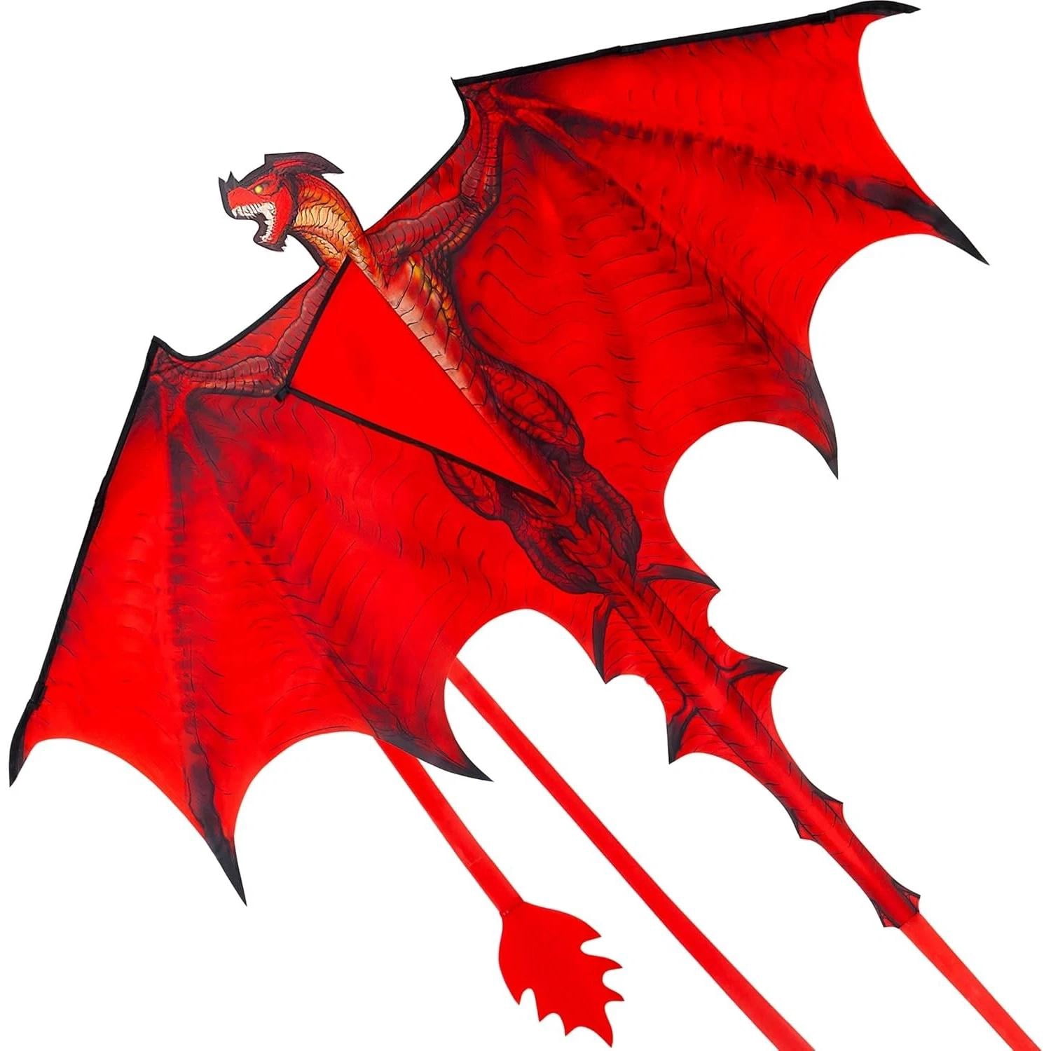 Dragon Kites for Kids and Adults, Easy to Fly Large Single Line Kite for Kids...