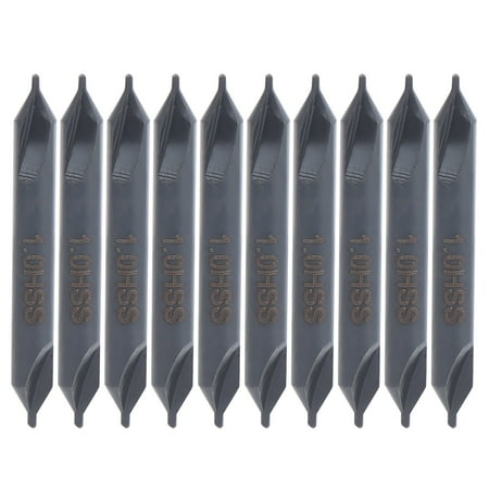 

10Pcs Center Drill Bit HSS AType for Die Stainless Steel AllGround Spiral Positioning 1mm