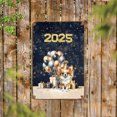 thumbnail image 2 of Happy New Year Chihuahua Welcome 2025 Balloon Firework Party Vertical Metal Aluminum Sign Dog Lover Gifts Idea Wall Art Home Decor - 01014, 2 of 5