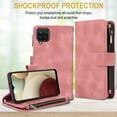 thumbnail image 5 of for Samsung Galaxy A12 5G Wallet Case with Card Holder for Women Men, Phone Case RFID Blocking PU Leather Flip Shockproof Cover with Shoulder+Wrist Strap Zipper Credit Card Slots Stand,Rosegold, 5 of 7