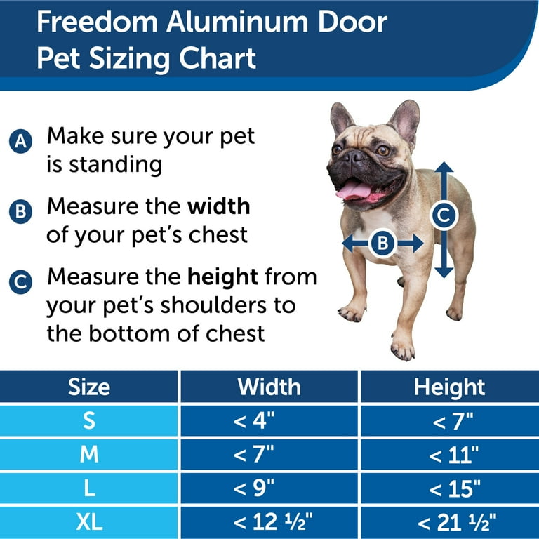 PetSafe Freedom Aluminum Pet Door X Large White Walmart