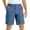 Blue, variant on Bcfgryg Men'S Summer Shorts With Multiple Pockets For Comfort And Lightweight Twill Cotton Elastic Waist Casual Work Shorts Men’s Cargo Pants