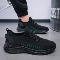 thumbnail image 6 of Men's Running Shoes Lace‑Up Knit Upper Athletic Sneakers with Curved Midsole for Daily Walking and Casual Outdoor Everyday Activities, 6 of 7