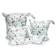 thumbnail image 1 of 4 Pcs/set Fashion Print Baby Diaper Storage Bags Reusable Washable Waterproof Wet Dry Cloth Organizer Wetbags With Zipper, 1 of 3