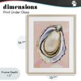 thumbnail image 4 of Stupell Industries Coastal Pink Oyster Shell Elegance Birch Framed Print Under Glass, 13 x 16, by The Prints Vibe, 4 of 8