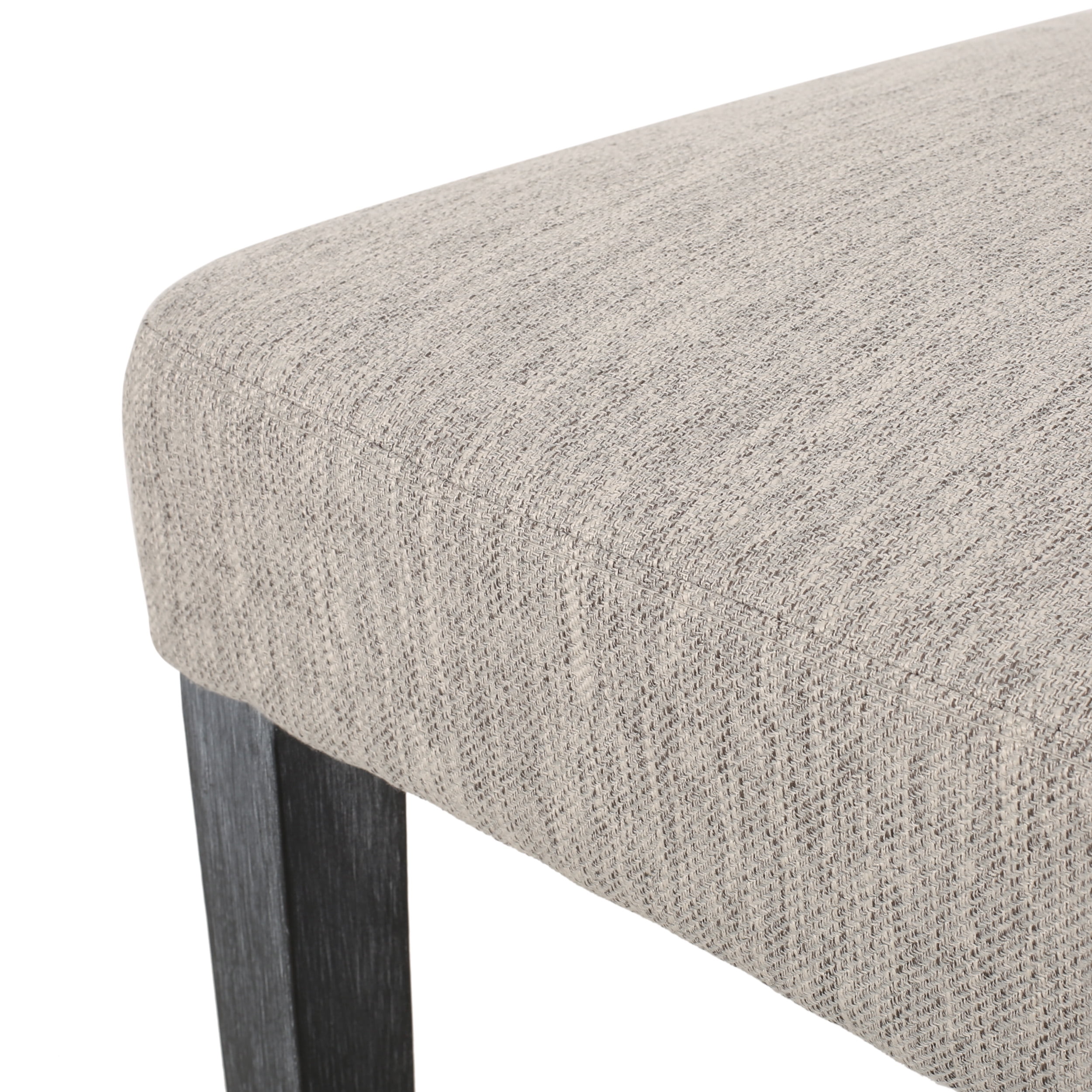 Noble House Benewah Contemporary Fabric Dining Chair, Set of 2, Light Gray, Gray