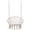 Beige, variant on Hommoo Macrame Swing Chair Hammock Chair with Round Cushion Seat, Handmade Knitted Relax Hanging Cotton Rope Chair for Home, Black