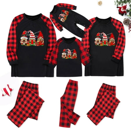 

Cathalem Family Matching Pajamas Set Bunny Mom Women Family Christmas Pajamas Home Costume Pajamas Family Set Matching Christmas Suit Black X-Large