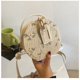 thumbnail image 1 of Xiao Hua Bolso de hombro tejido para mujer, bolso de mano y neceser, elegante bolso de playa de verano, 9,9 x 7,9 x 15,4 cm (blanco G), 1 of 5