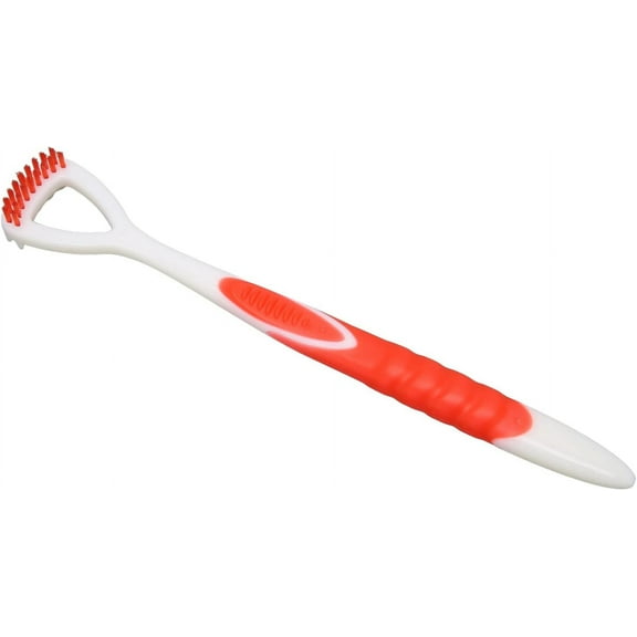 Tongue Scraper, Flexible Ergonomic Tongue Cleaner Portable Prevent Vomiting for Daily Use(red)