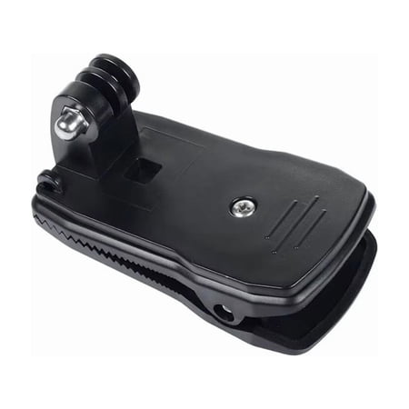 360° Rotating Action Camera Clip Mount, Universal Quick Release Backpack Strap Clamp for GoPro Hero 13/12/11/10/9/8/7/6/5/4/3, DJI Osmo, AKASO, EKEN, SJCAM, YI Action Cameras