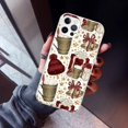 thumbnail image 3 of Funda de teléfono de Navidad para iPhone, carcasa de silicona con estampado de café de invierno para iPhone 15, 14, 13, 12 Mini, 11 Pro Max, 7 Plus, X, XS, XR, 8 + SE, 3 of 5