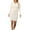 White, variant on Women's Two-Piece Knitted Dress Solid Color V Neck Long-Sleeve Tops Bodycon Dress Slim Sweater Suit Dresses