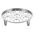 thumbnail image 2 of 2pcs Stainless Steel Steamed Egg Racks Single Layer Portable Egg Holder Stand Kitchen Gadget (Rack Feet 6cm), 2 of 8