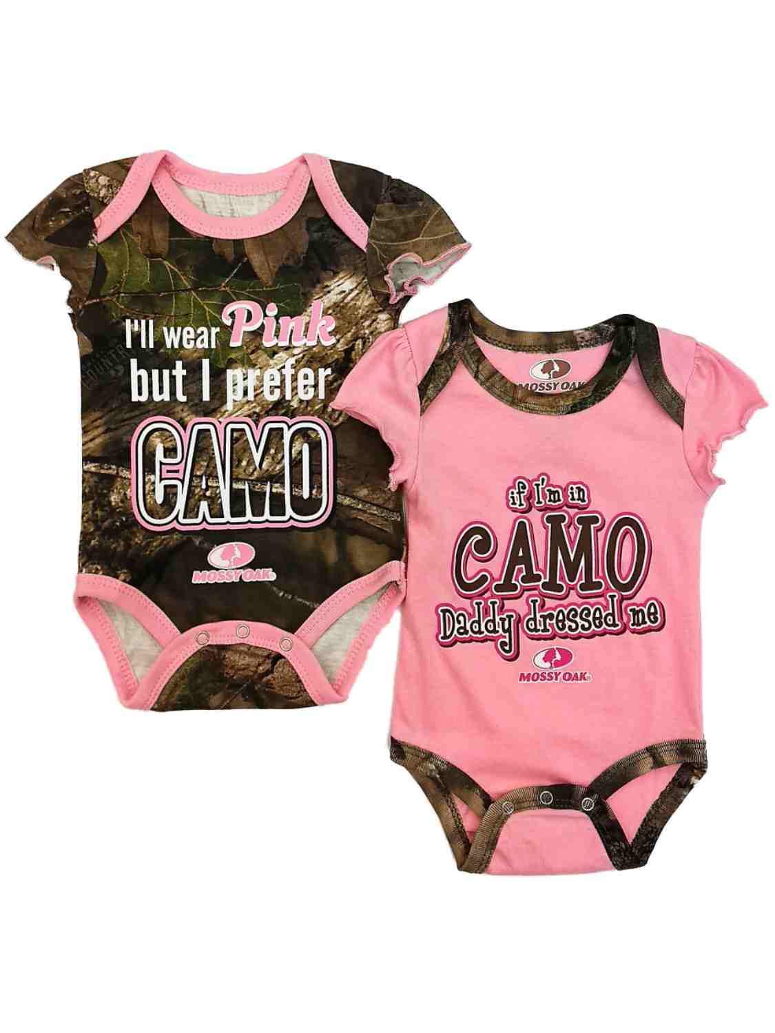 newborn baby girl pink camo clothes