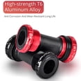 thumbnail image 6 of Yuedong Mountain Bike Bottom Bracket Bicycle Threaded Crankshaft PP For 68-73mm Five Links Durable Hollow One-piece Screw-in, 6 of 19