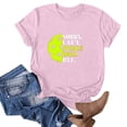 thumbnail image 2 of Blouse à Manches Courtes Imprimée Mode pour Femmes, T-Shirt Amusant à Col Rond, 2 of 3