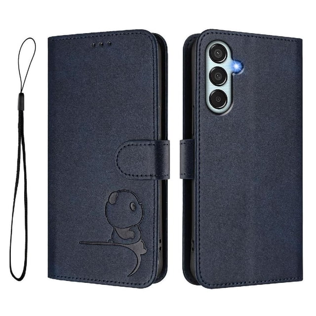 Flip Case for Samsung Galaxy M15 5G RFID Blocking Magnetic Clasp Wallet Case with 3 Card Slots and Kickstand Function