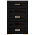 thumbnail image 3 of HMD Deena 5 Drawer Chest, Black, 3 of 5