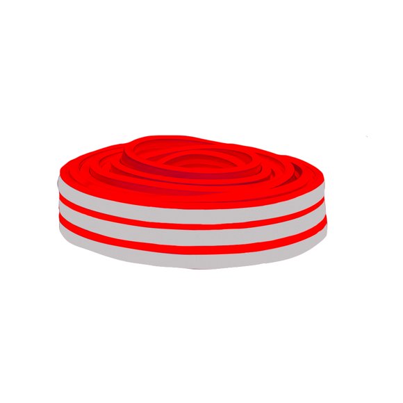 Manguera Navideña Luz Led Neon Roja Doble Vista 10 Metros NaviColors