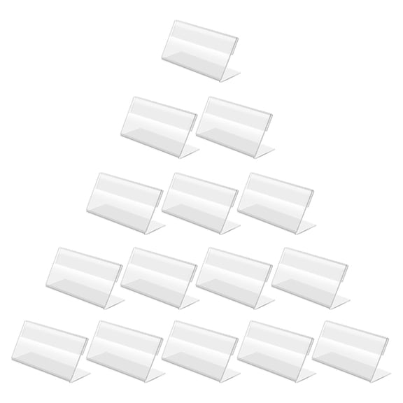 20 Pcs Office Desks Easel Stand Wire Holder Mini Supermarket Tag Display Price Board Name