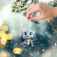 thumbnail image 2 of Adornos para árbol de Navidad, adornos colgantes para árbol de Navidad, dinosaurio, lindo gato navideño, colgante decorativo para árbol de Navidad, casa de campo, decoración para exteriores e interior, 2 of 7
