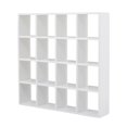 thumbnail image 3 of Estante de almacenamiento pequeño con 16 estantes de rejilla, muebles blancos para casas de muñecas, 3 of 10