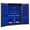 Blue, variant on Durham 3502-186-5295 14 Gauge Flush Door Style Lockable Cabinet with 186 Blue Hook on Bins, Gray - 48 in.
