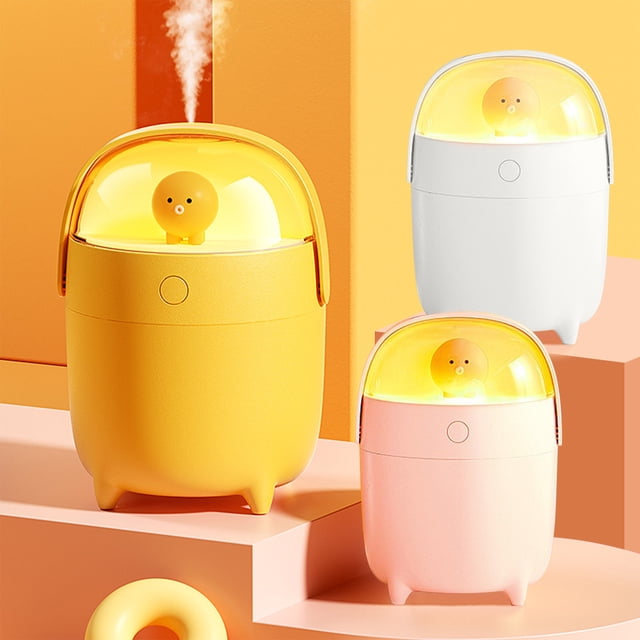 SSZMDLB under $5 2Pcs USB Humidifier, Humidifier, Mini USB Portable Humidifier with Night Light, Personal Humidifier for Desktop Office Bedroom, Aromatherapy Diffuser with Purifier