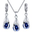 thumbnail image 2 of Xinyolin 3 Pcs/Set Lady Earrings Lightweight - Shiny Faux Crystal Exquisite Women Necklace for Gift, 2 of 8