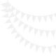 thumbnail image 1 of Banderas de Banderín Uxcell, Banderín de Triángulo de Tela de Fieltro para Decoraciones de Fiesta en Blanco, 1 of 7