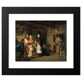 thumbnail image 2 of Johann Hamza 14x12 Black Modern Framed Museum Art Print Titled - Gifts from St Nicholas, 2 of 5