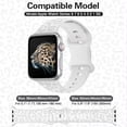 thumbnail image 3 of ANTSHARE Compatible with Apple Watch Band 38mm 40mm 41mm 42mm 44mm 45mm, Waterproof Cheetah Sport Silicone Strap Wristbands for iWatch Bands Series 11 10 9 8 7 6 5 4 3 2 1 SE3/2/1 Ultra3/2/1, 3 of 6