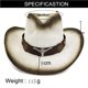 thumbnail image 2 of Qarigey Sombrero para el sol ligero y plegable para transportar fácilmente sombreros de vaquero gorras de sombrero de paja multiusos Sombreros Beige, 2 of 6