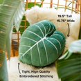 thumbnail image 2 of Philodendron Gloriosum Moody Green Leaf Throw Pillow Almohada decorativa para cama con flores y suculentas, ideal para amantes de las plantas, pulgar verde, amigos y familiares, decoración decorativa, 2 of 5