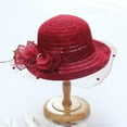 thumbnail image 4 of LinYooLi Elegant Bow Sun Hat Women Summer Fashion Sun Mesh Hat, 4 of 9