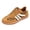 Brown, variant on HEWUQI Women's Lace up Fashion Sneakers Trendy Stripe Athletic Walking Shoes Cushioned Insoles Shoes for All Day Wear Khaki Size 9