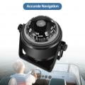 Black Electronic Adjustable Military Marine Ball Night  Compass for Boat Vehicle