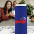 thumbnail image 5 of Fourth of July Accessories Stars and Stripes Truck Royal Blue 2-Pack Ultra Slim Can Thermocoolers, 5 of 8