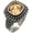 Orange, variant on Unisex Stainless Steel Personality Classic Cut Multicolor Rhinestones Gemstone Signet Ring