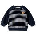 thumbnail image 1 of Chandail à Col Rond à Manches Raglan pour Garçons avec Motif Brodé Coupe Ample Haut Décontracté Enfants, 1 of 6