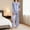 Sky Blue, variant on Aoiroe Womens Loungewear Set Valentines Pajamas For Women Casual Outfits For Women Satin Pajamas Pj Sets For Women Womens Matching Sets Button-Down Satin Pajamas Sleepwear Soft Pajama Set Pink L