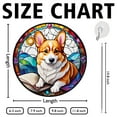 thumbnail image 3 of 89Bloom Corgi Window Hanging Stained Glass, Corgi Book Suncatchers for Windows Stained Glass, Dog Stained Glass Suncatcher, 3 of 8