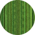 thumbnail image 1 of Ahgly Company Indoor Round Oriental Green Modern Area Rugs, 5' Round, 1 of 4