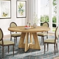 thumbnail image 5 of Round Dining Table Wood Kitchen Table for Dining Room, 47" Dinning Room Tables for 4 Adult, 5 of 7