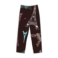 thumbnail image 6 of Uemuo Eiffel Tower Pattern Men's Wide Leg Palazzo Lounge Pants with Pockets Light Weight Loose Comfy Casual Pajama Pants-XX-Large, 6 of 9