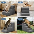 thumbnail image 7 of Dog Stairs For Small And Medium Dogs  5-step Pet Steps With High-density Foam Indoor Non-slip Ramp Puppy Older Cats Bed Couch Sofa Grey, 7 of 7
