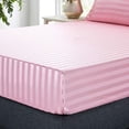 thumbnail image 4 of Juego de cama King Size con sábanas de seda satinada Lanest Housing, color rosa, 4 of 7